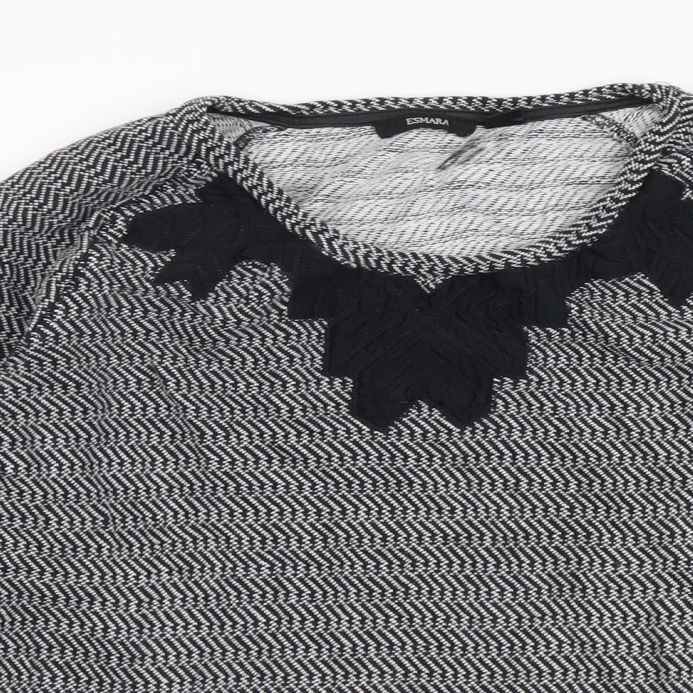 Womens UK Size 18 ESMARA Black Basic Blouse