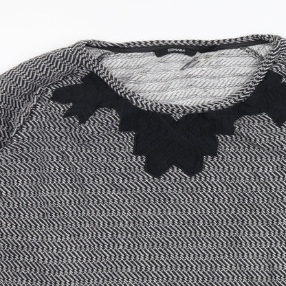 Womens UK Size 18 ESMARA Black Basic Blouse