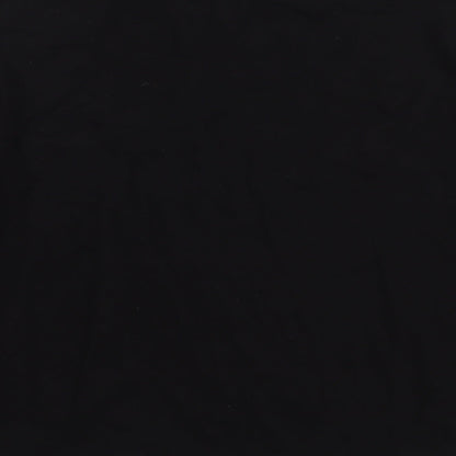 Mango Womens Black Viscose Pullover Sweatshirt Size L Pullover