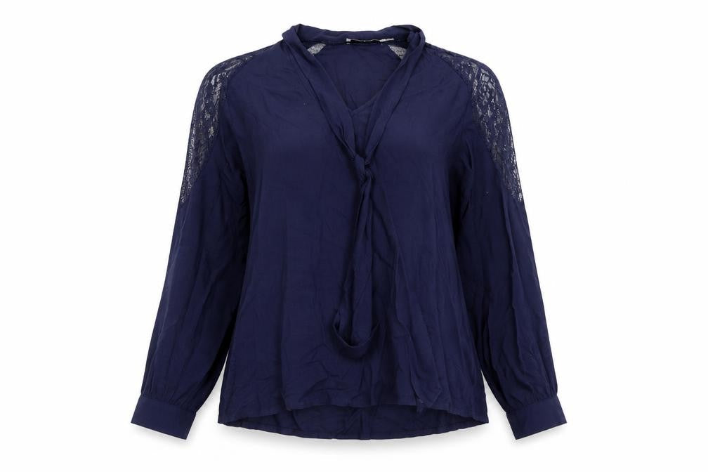 Womens UK Size M JustFab Blue Basic Blouse