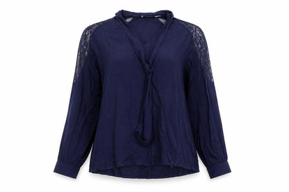 Womens UK Size M JustFab Blue Basic Blouse