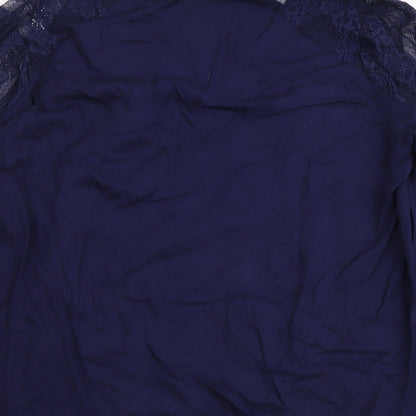 Womens UK Size M JustFab Blue Basic Blouse