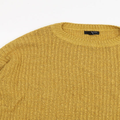 Womens UK Size M New Look Yellow Pullover Jumper