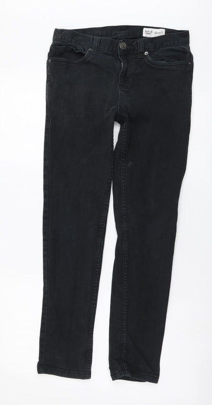 Denim & Co. Mens Grey Cotton Skinny Jeans Size 28 in L30 in Regular Button