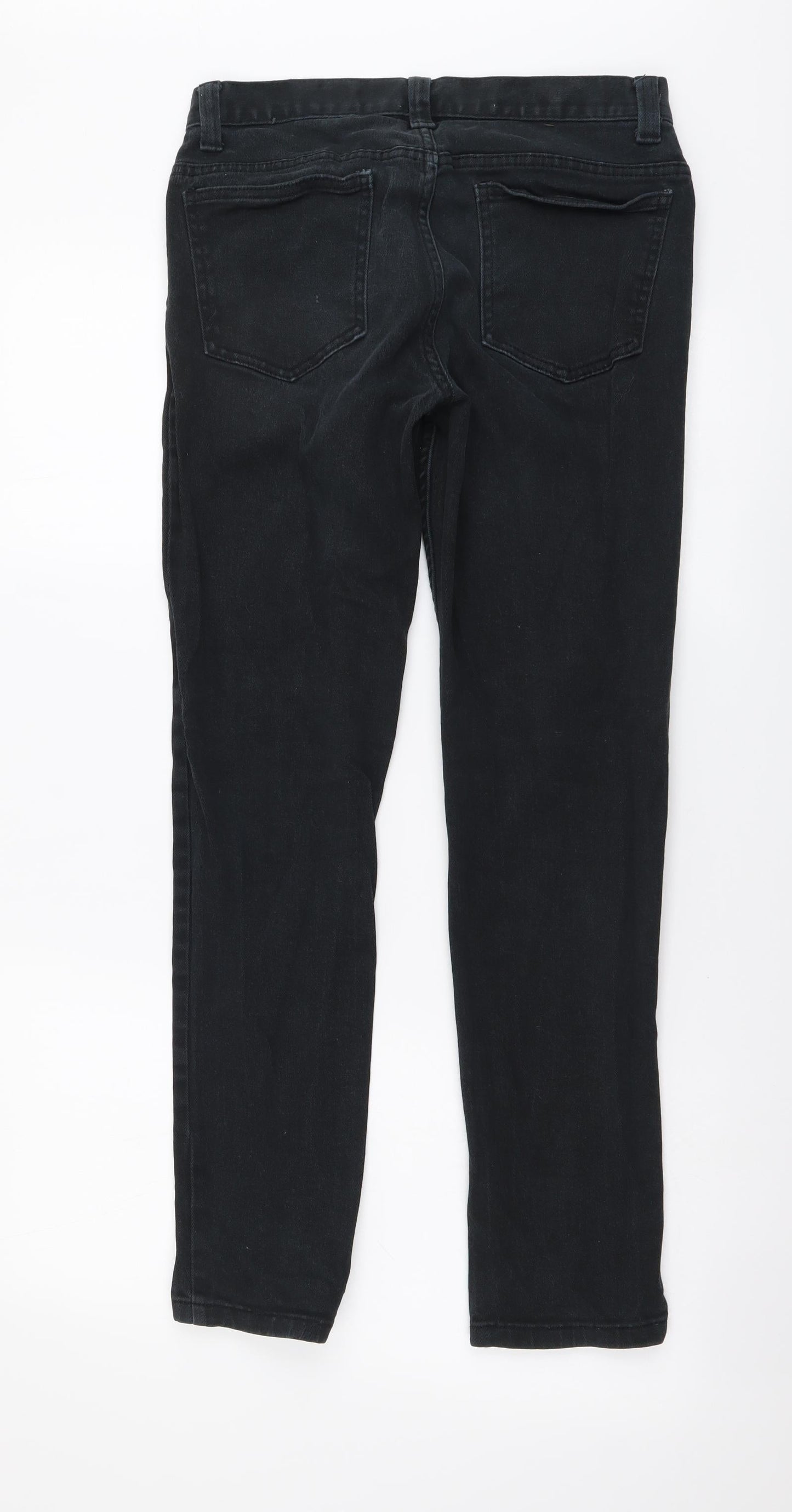 Denim & Co. Mens Grey Cotton Skinny Jeans Size 28 in L30 in Regular Button