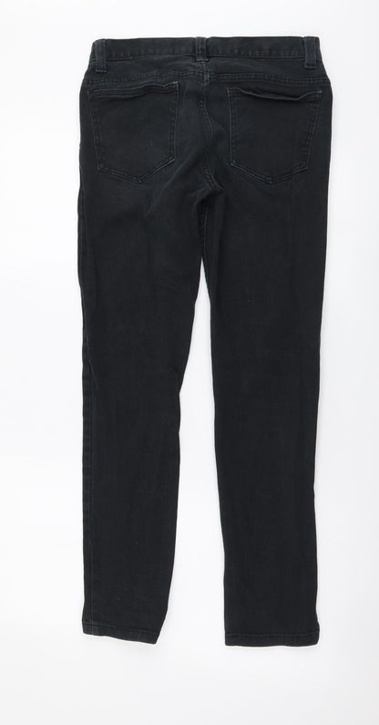 Denim & Co. Mens Grey Cotton Skinny Jeans Size 28 in L30 in Regular Button