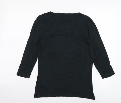 Womens UK Size 8 Marks and Spencer Green Basic Blouse