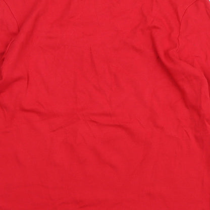 Womens UK Size 12 Marks and Spencer Red Basic Blouse