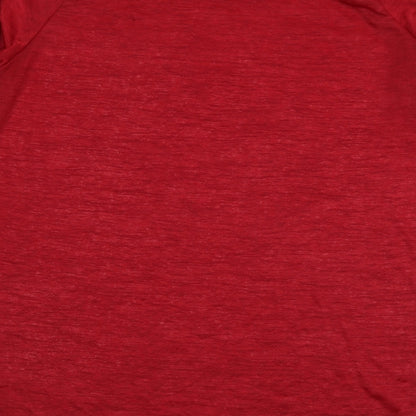 Atmosphere Womens Red Polyester Basic Blouse Size 12 Round Neck