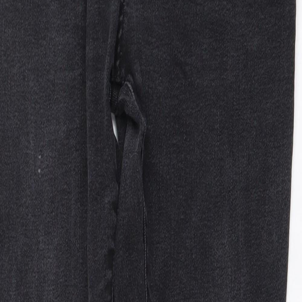 Pull&Bear Womens Grey Cotton Skinny Jeans Size M L29 in Regular Button