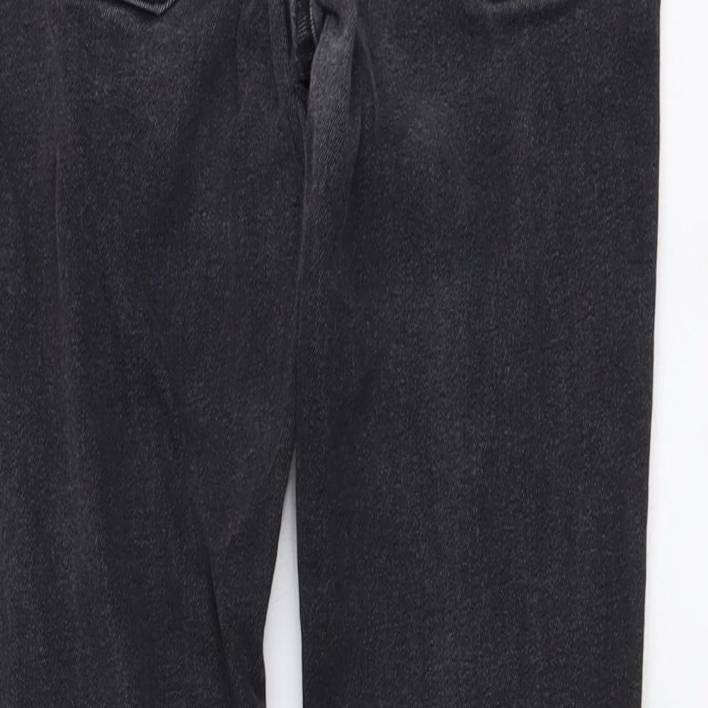 Pull&Bear Womens Grey Cotton Skinny Jeans Size M L29 in Regular Button