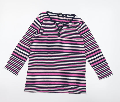 Womens UK Size S Isle Multicoloured Basic T-Shirt