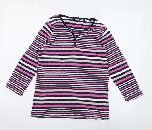 Womens UK Size S Isle Multicoloured Basic T-Shirt