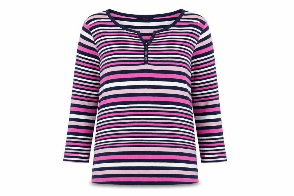 Womens UK Size S Isle Multicoloured Basic T-Shirt