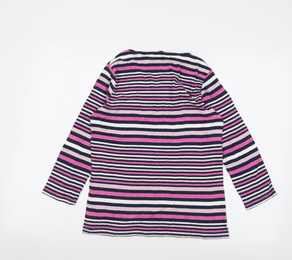 Womens UK Size S Isle Multicoloured Basic T-Shirt