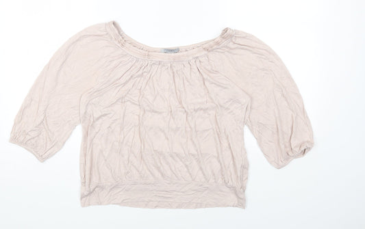 Womens UK Size M H&M Pink Basic T-Shirt