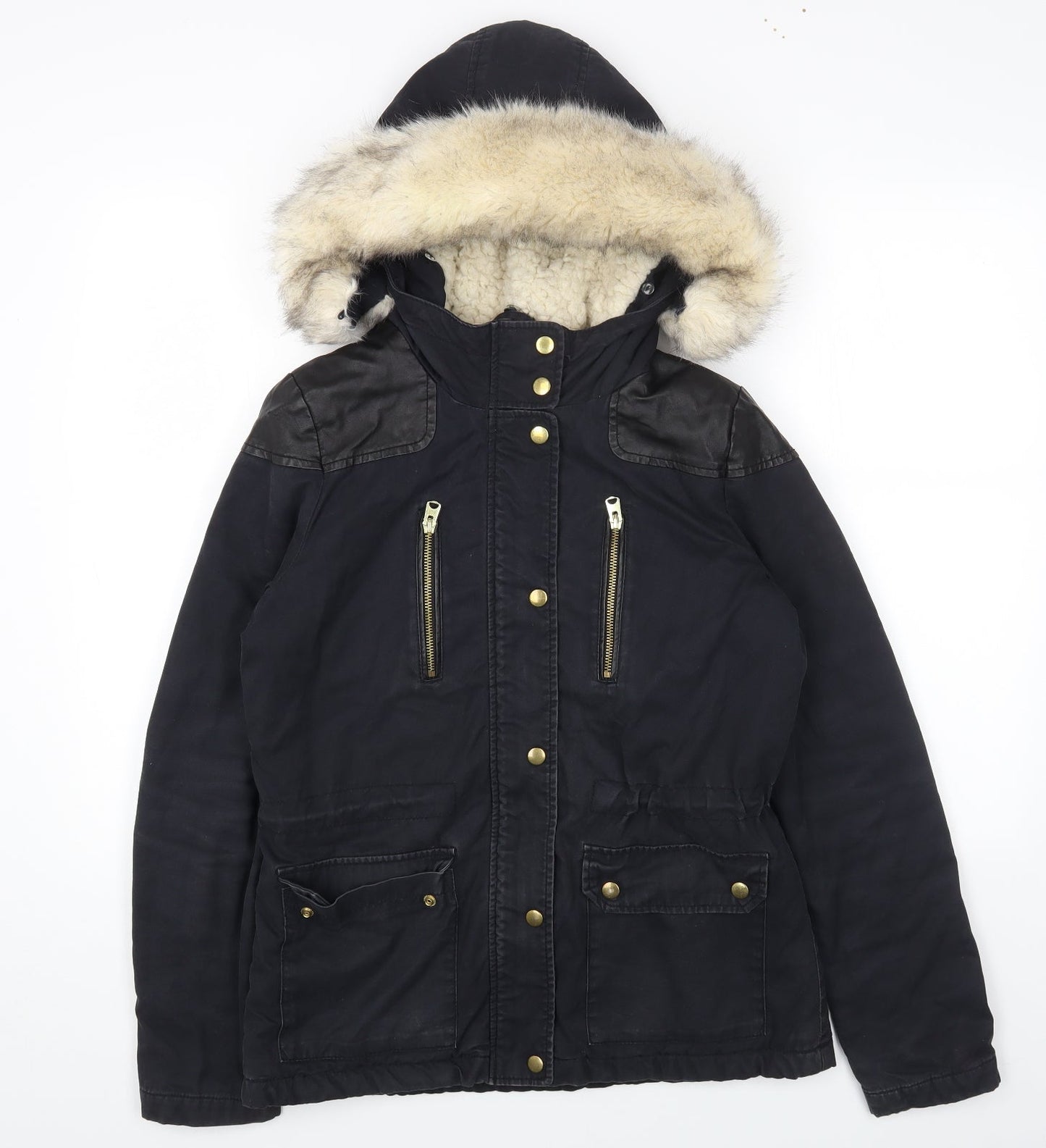 Womens UK Size 10 Topshop Black Jacket
