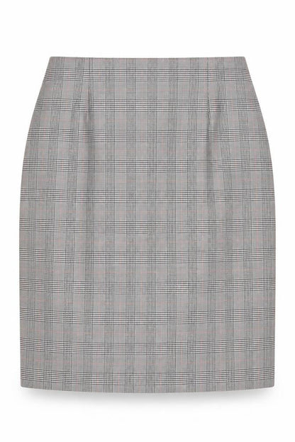 Essence Womens Multicoloured Check Polyester A-Line Skirt Size 26 Zip