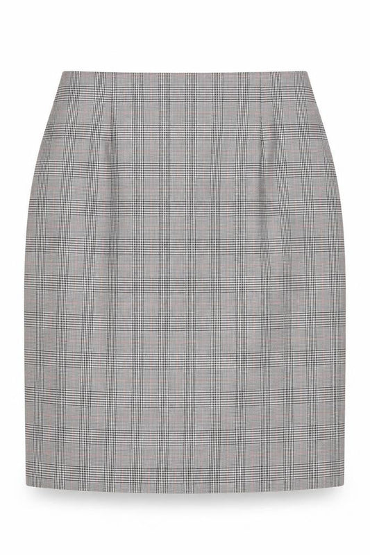 Essence Womens Multicoloured Check Polyester A-Line Skirt Size 26 Zip