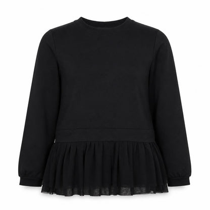 Womens UK Size S Pink Vanilla Black Basic Blouse