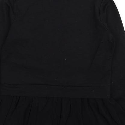 Womens UK Size S Pink Vanilla Black Basic Blouse
