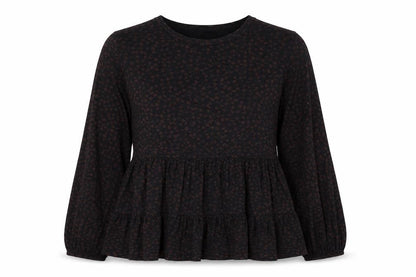 Womens UK Size 12 New Look Black Basic Blouse
