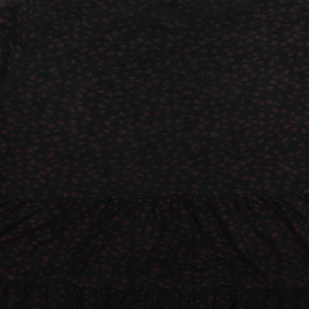 Womens UK Size 12 New Look Black Basic Blouse