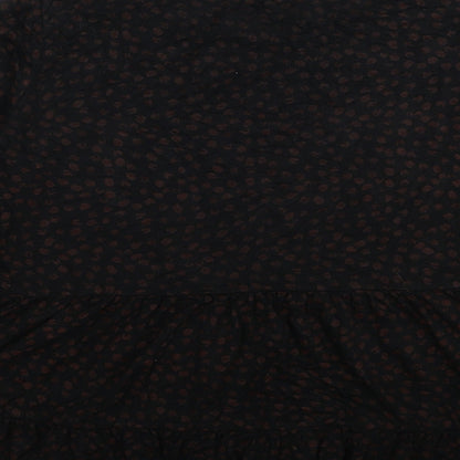 Womens UK Size 12 New Look Black Basic Blouse