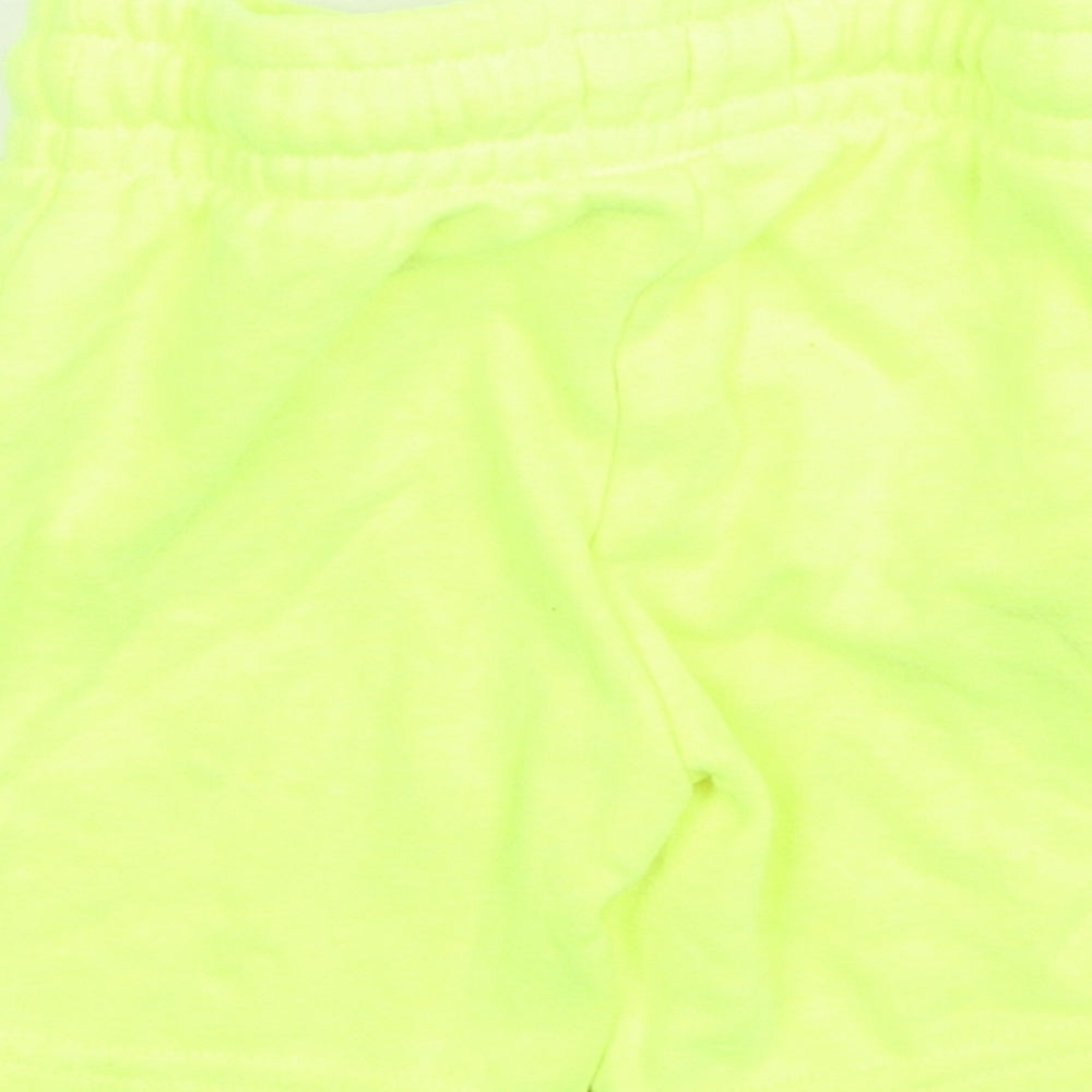 Primark Boys Green Cotton Track Pants Trousers Size 18-24 Months Drawstring - Neon Green Shorts