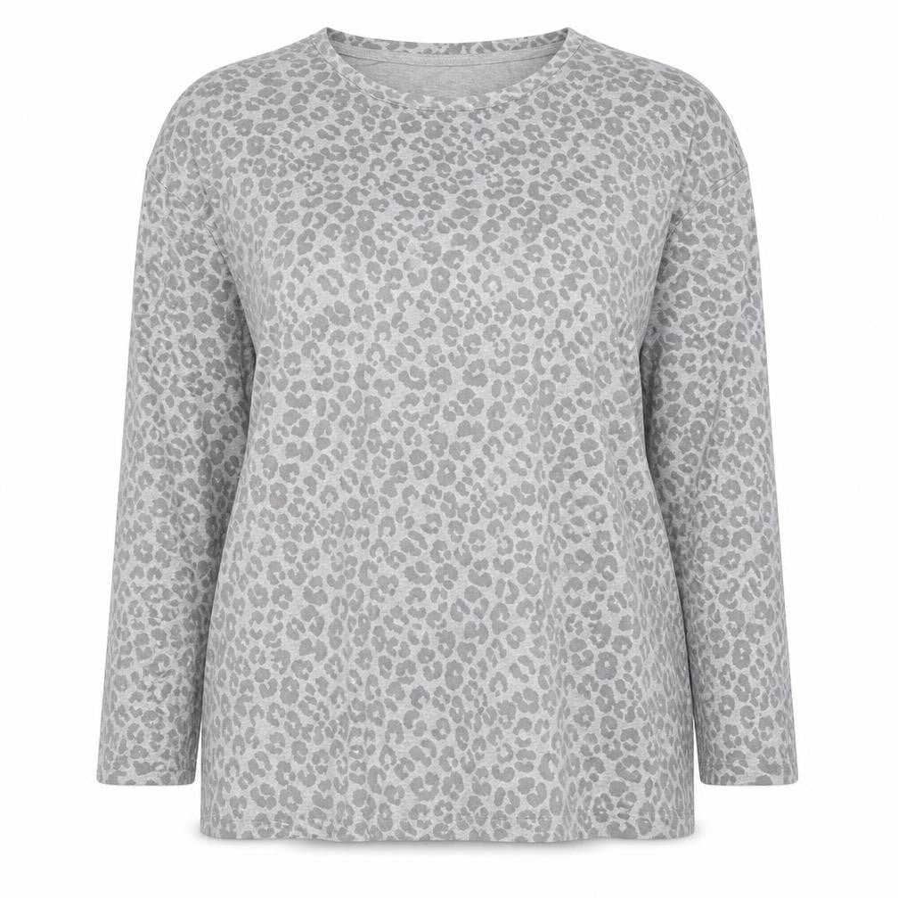 Womens UK Size 12 Avenue Grey Basic T-Shirt