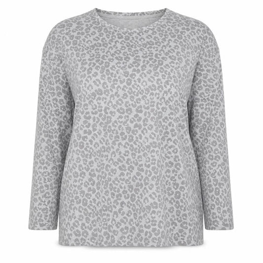 Womens UK Size 12 Avenue Grey Basic T-Shirt