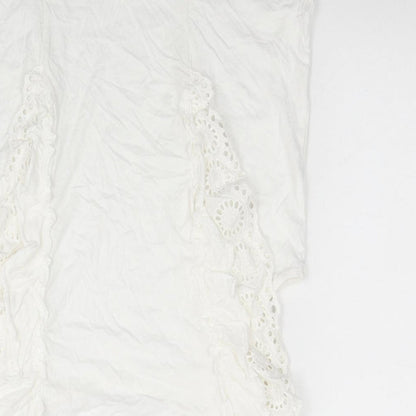 Womens UK Size 14 Very White Basic T-Shirt