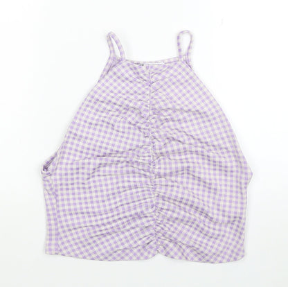 Womens UK Size L Zara Purple Camisole Tank