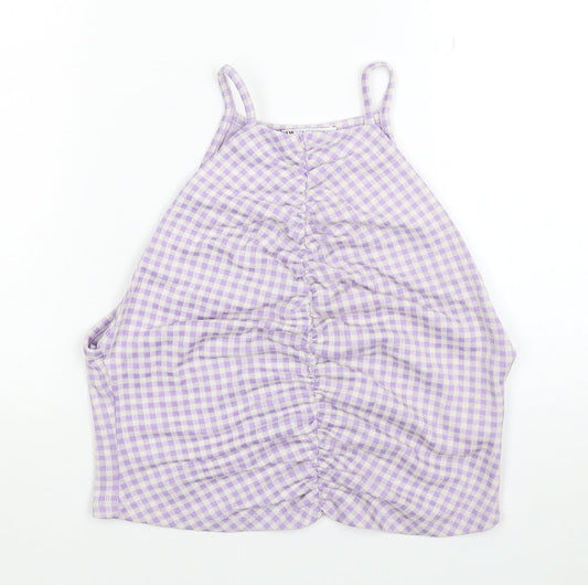 Womens UK Size L Zara Purple Camisole Tank