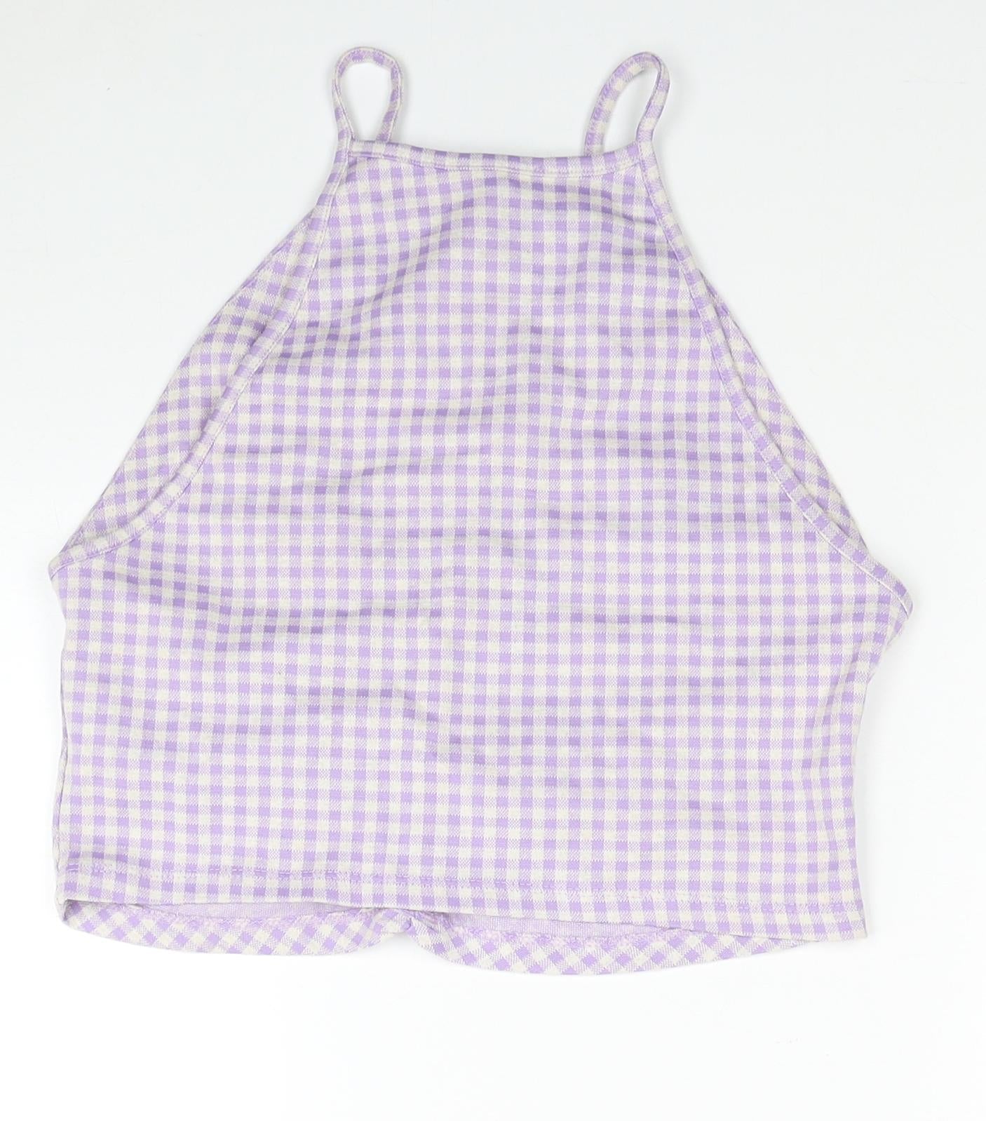Womens UK Size L Zara Purple Camisole Tank