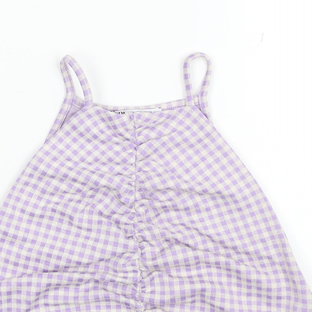 Womens UK Size L Zara Purple Camisole Tank