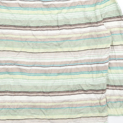 George Womens Multicoloured Scoop Neck Striped Viscose Pullover Jumper Size 12