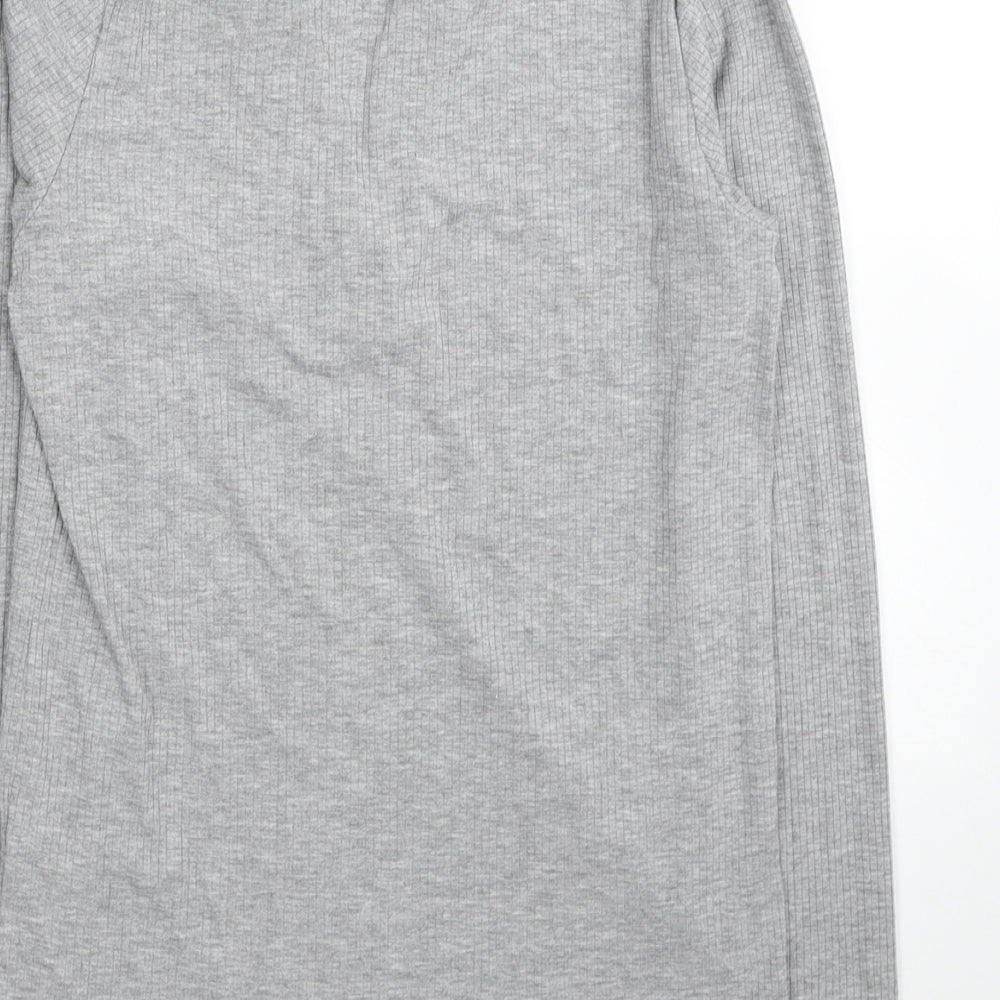Womens UK Size S Select Grey Jersey Polo