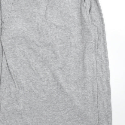 Womens UK Size S Select Grey Jersey Polo