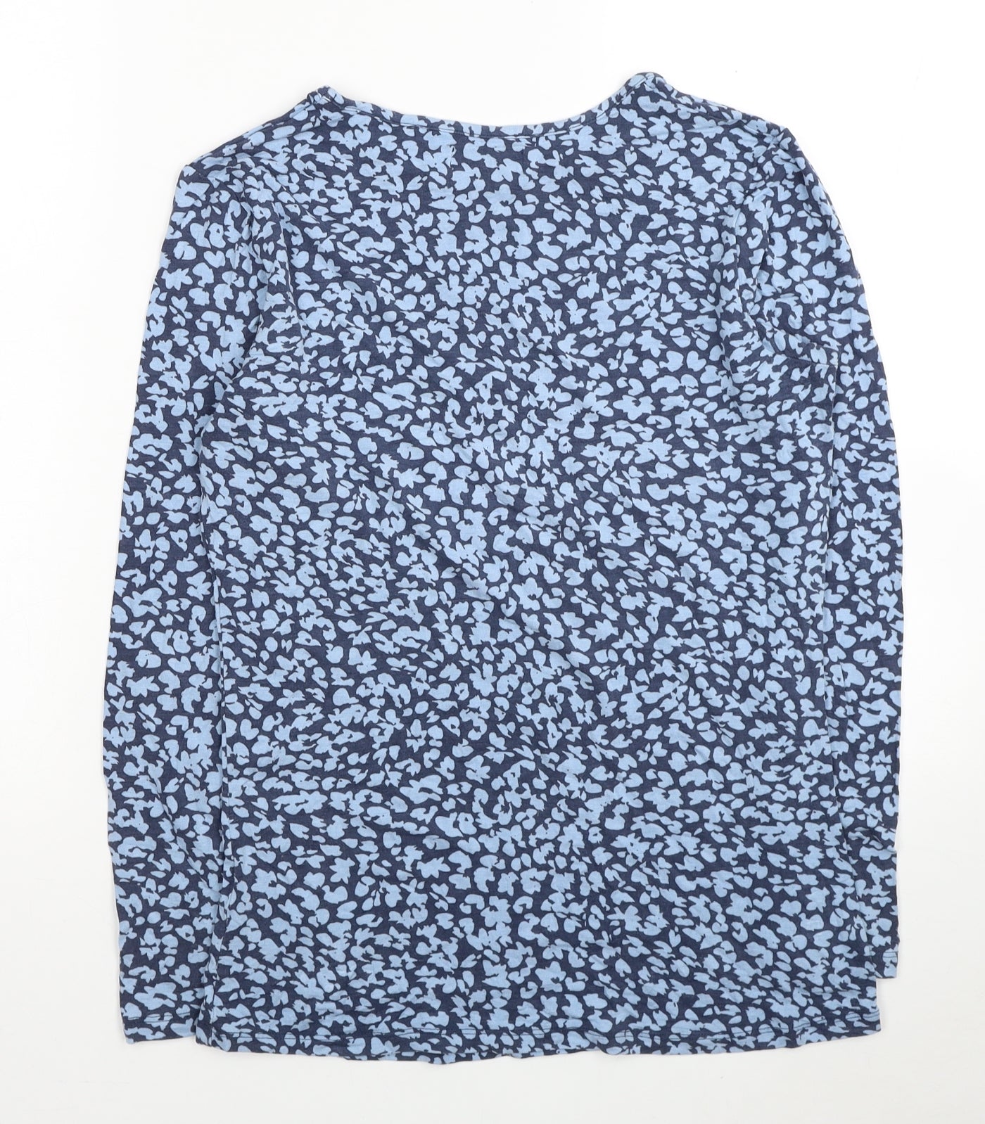 Womens UK Size 10 JD Williams Blue Basic T-Shirt