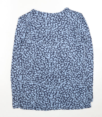 Womens UK Size 10 JD Williams Blue Basic T-Shirt
