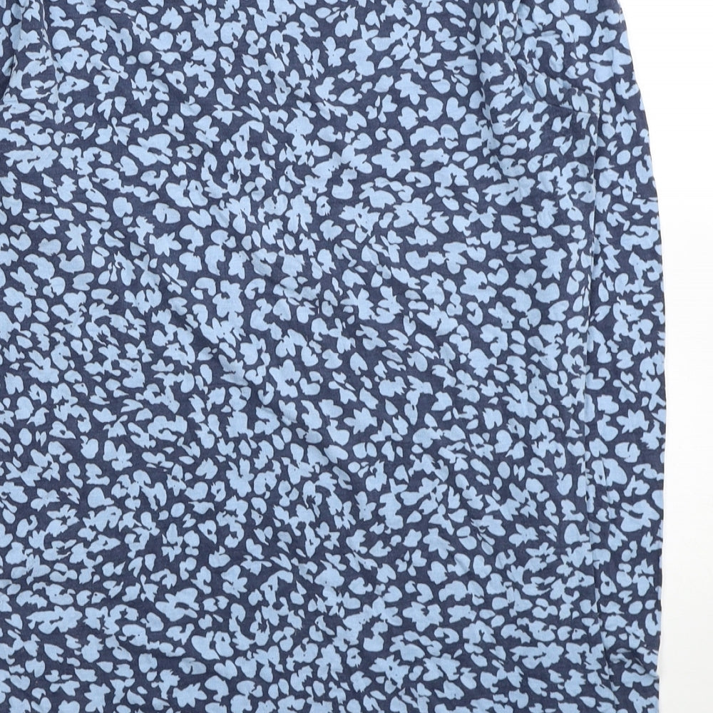 Womens UK Size 10 JD Williams Blue Basic T-Shirt