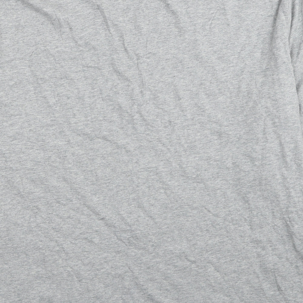 Morrissey Womens Grey Cotton Basic T-Shirt Size M Round Neck - Size M/L