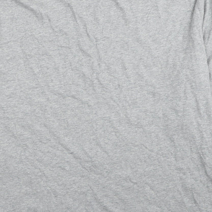 Morrissey Womens Grey Cotton Basic T-Shirt Size M Round Neck - Size M/L