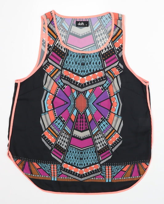 Womens UK Size 10 Dotti Multicoloured Basic Tank