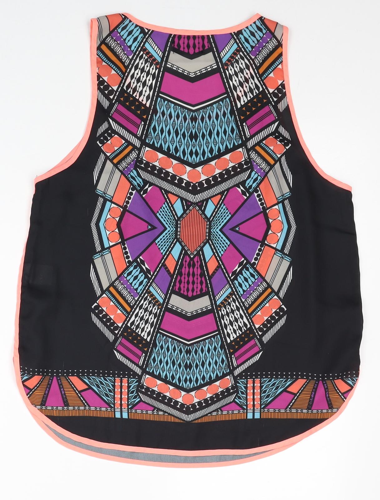 Womens UK Size 10 Dotti Multicoloured Basic Tank