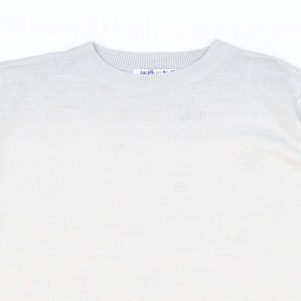 Womens UK Size 14 Marks and Spencer Grey Pullover Jumper