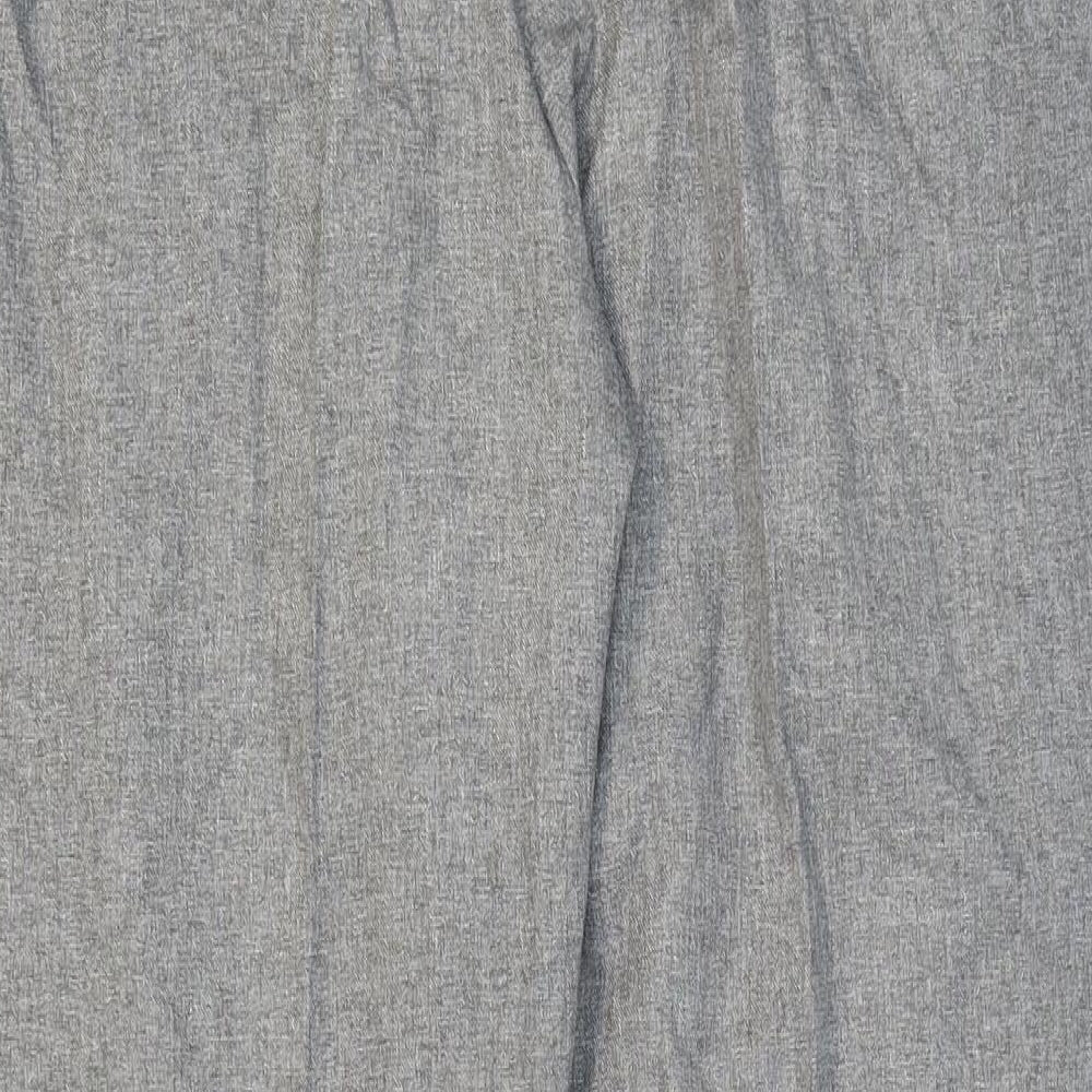 George Womens Grey Polyester Carrot Trousers Size 16 L28 in Regular Zip