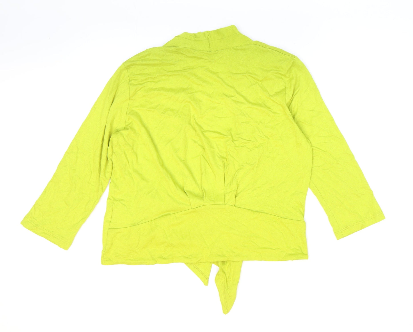 Womens UK Size 14 Debenhams Green Kimono Blouse