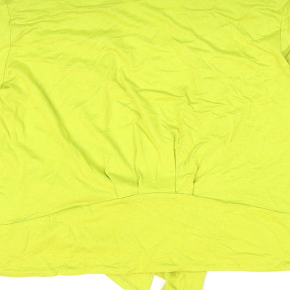 Womens UK Size 14 Debenhams Green Kimono Blouse